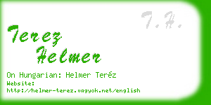 terez helmer business card